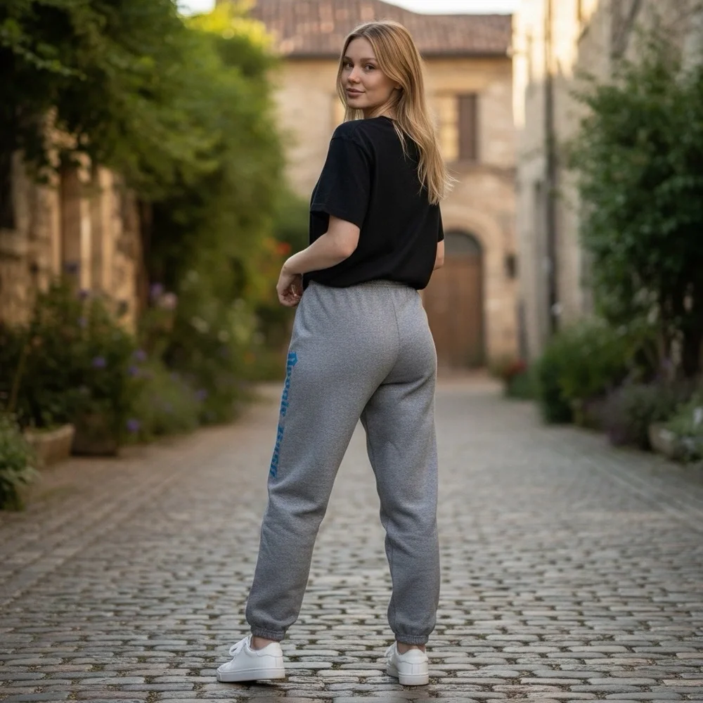 🏍️ Gildan Uni-Sex Artwork Jogging Pants #251 - Picture 2 of 13